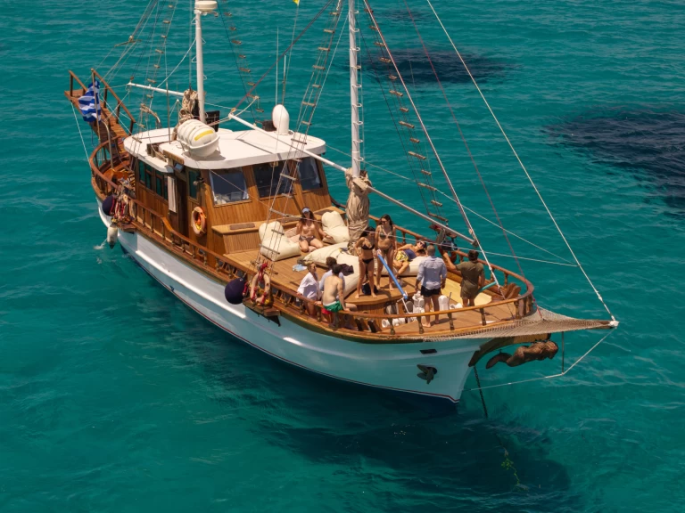 Traditional Athenian Cruiser charter bareboat or captained in  Marina Delta Kallithea