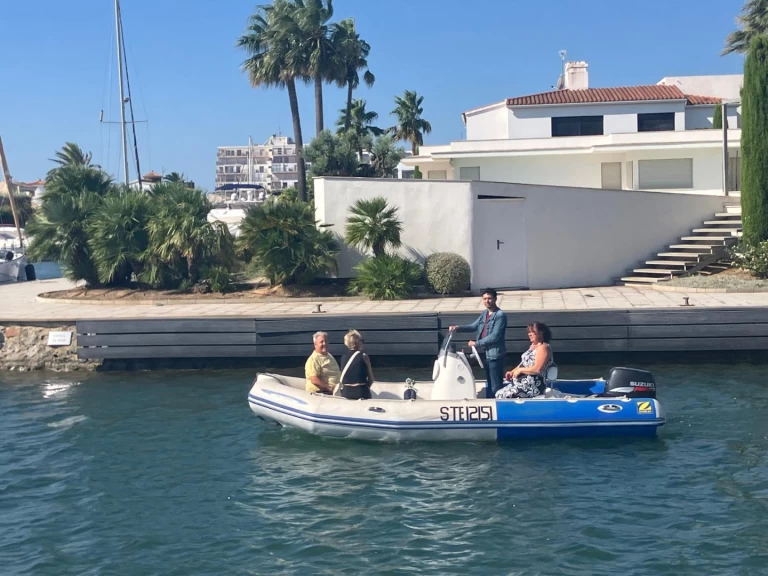 Bareboat Rental RIB Zodiac with a boat licence