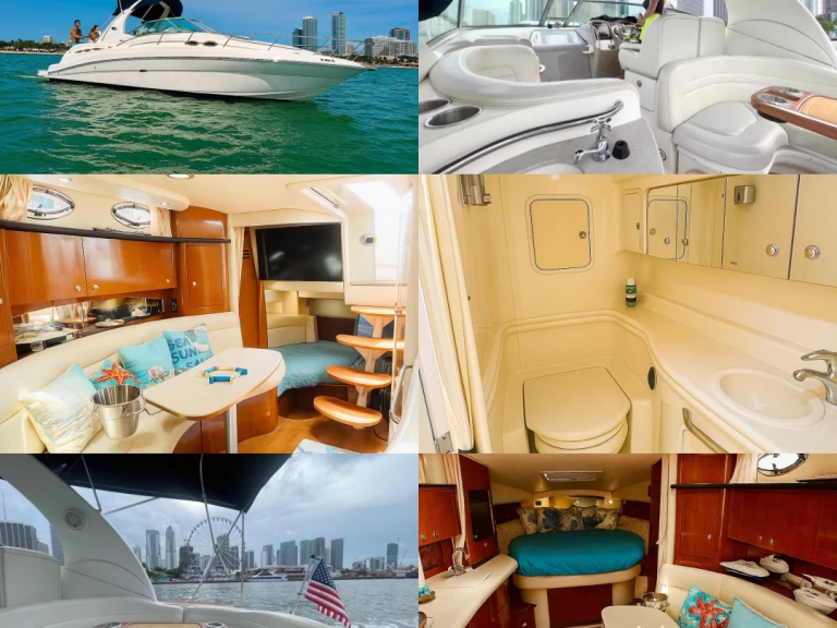 Motorboat rental in Miami - Sea Ray Sundancer 37
