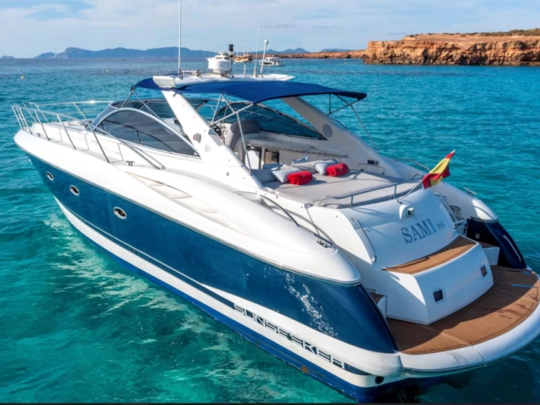 Motorboat rental with or without captain Sunseeker Ibiza Town