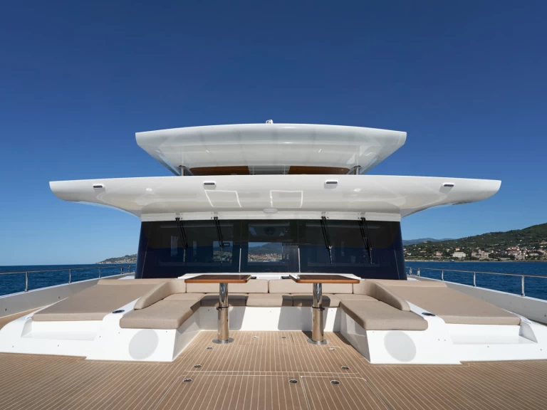  VisionF E-Cat 80 charter bareboat or captained in  Diano Marina
