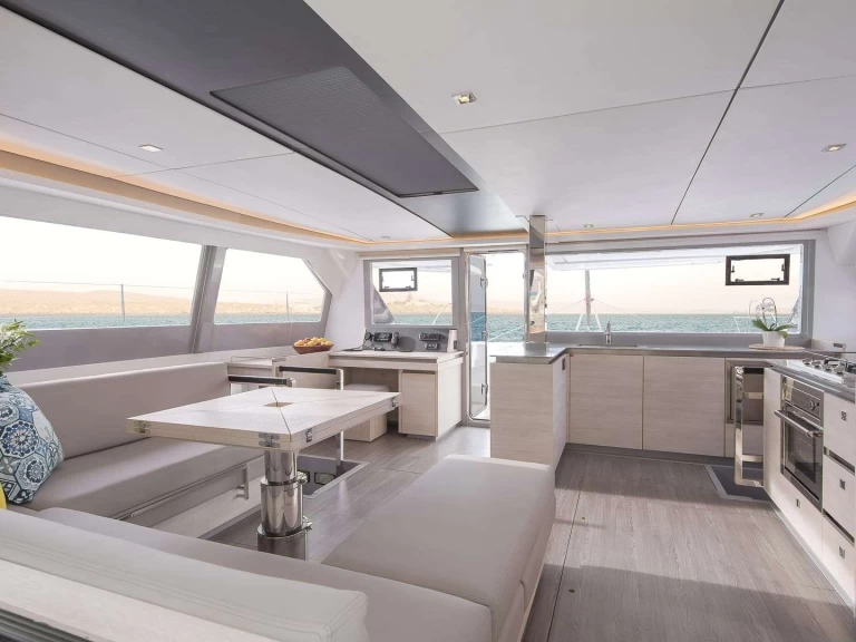 Bareboat Rental Luxury Yacht Robertson and Caine with a boat licence