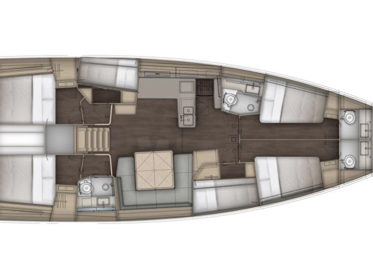 Yacht charter Seget Donji cheap Dufour 54 - 6 cab.