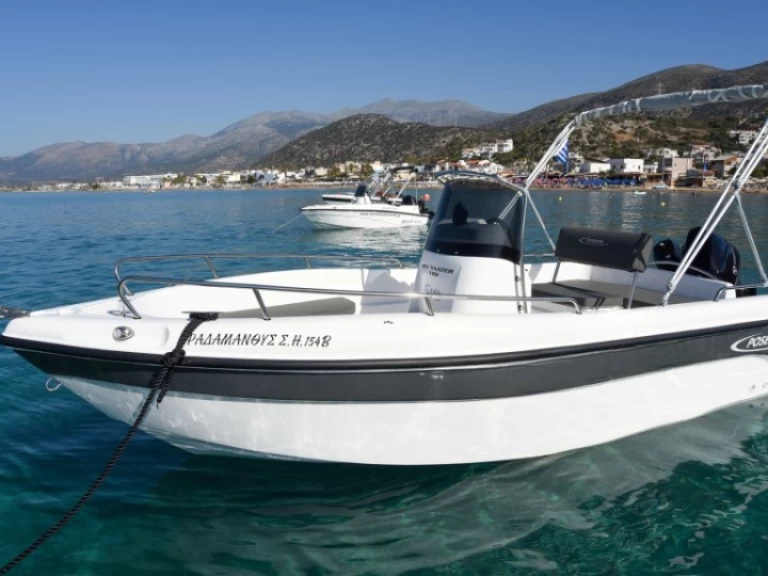 Motorboat rental with or without captain Poseidon Stalida