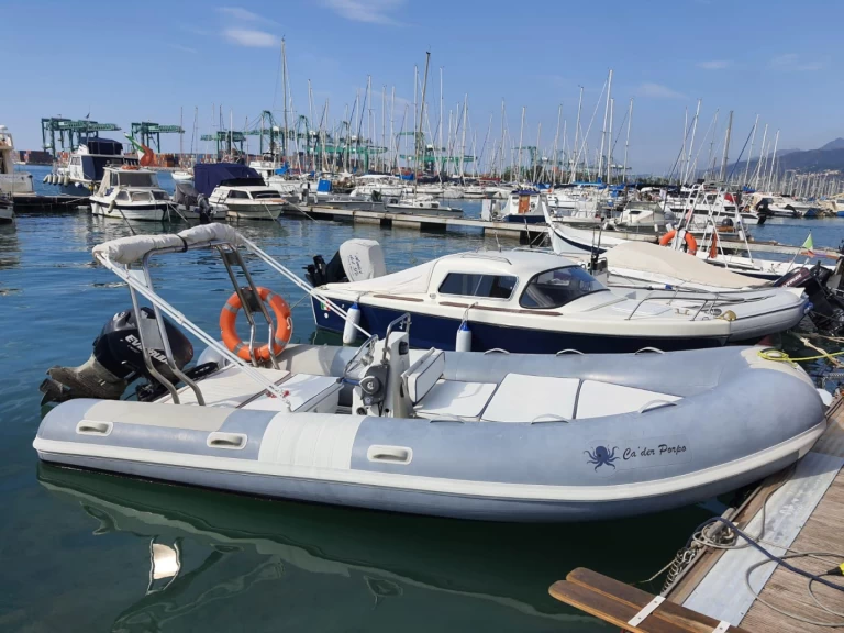 RIB rental in Genova - Evinrude E40DLP