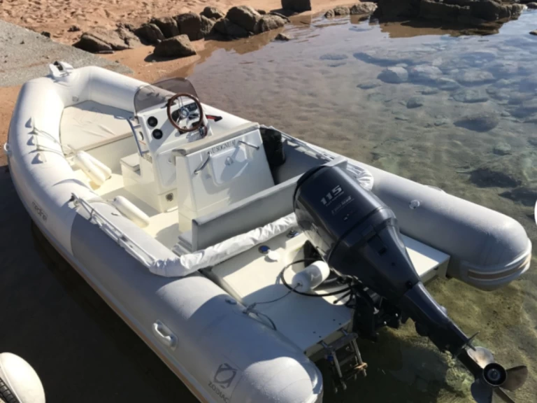 Bareboat Rental RIB Zodiac with a boat licence