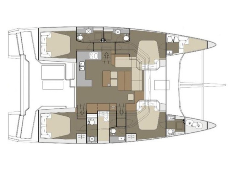 Catamaran rental in Sant Antoni de Portmany - Dufour Dufour 48