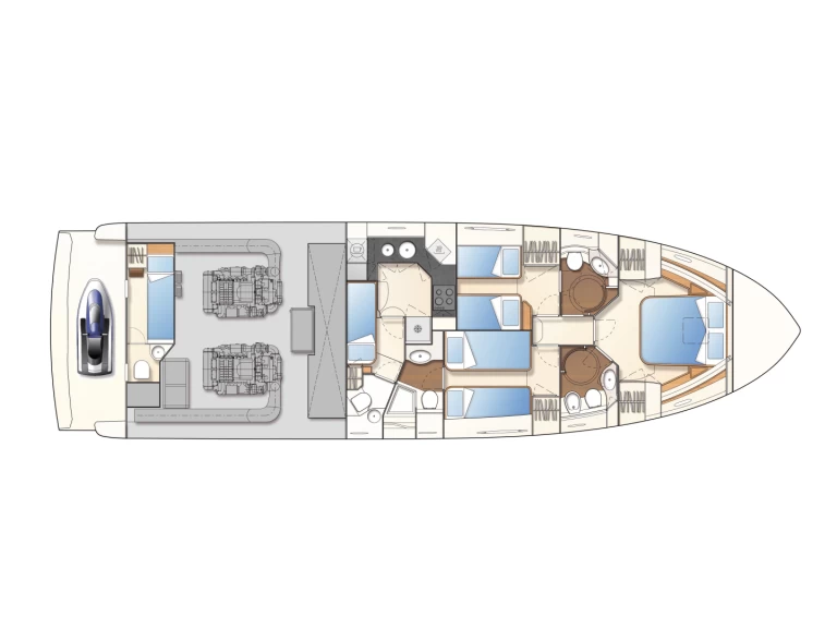 Ferretti Ferretti 550 charter bareboat or captained in  Panjim