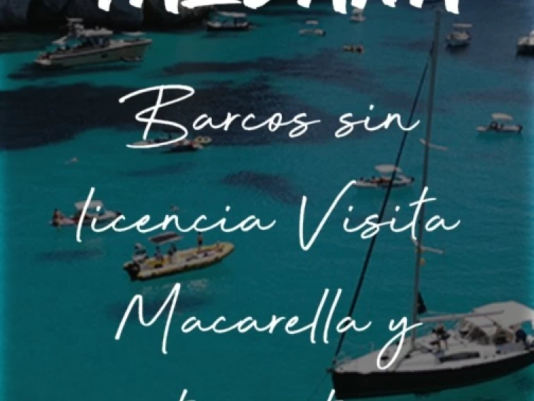 Motorboat rental with or without captain Compass Cala Galdana