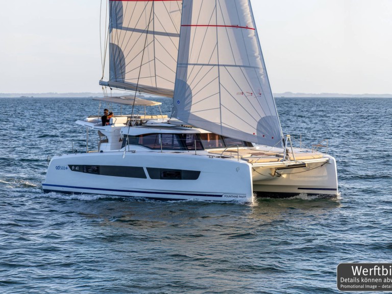 Bareboat Rental Catamaran Fountaine Pajot with a boat licence