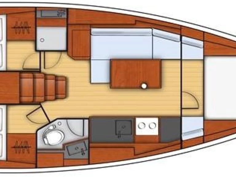 Bareboat Rental Sailboat Bénéteau with a boat licence