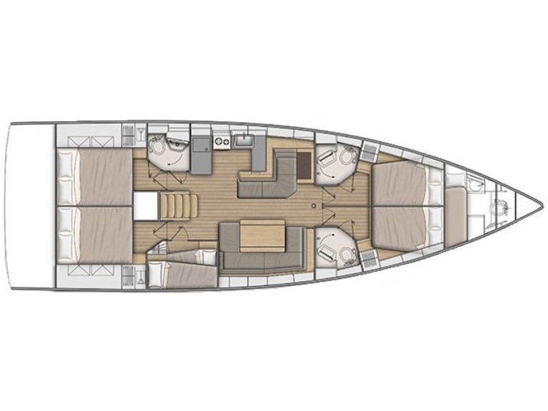 Sailboat rental in Gouvia - Bénéteau Oceanis 51.1