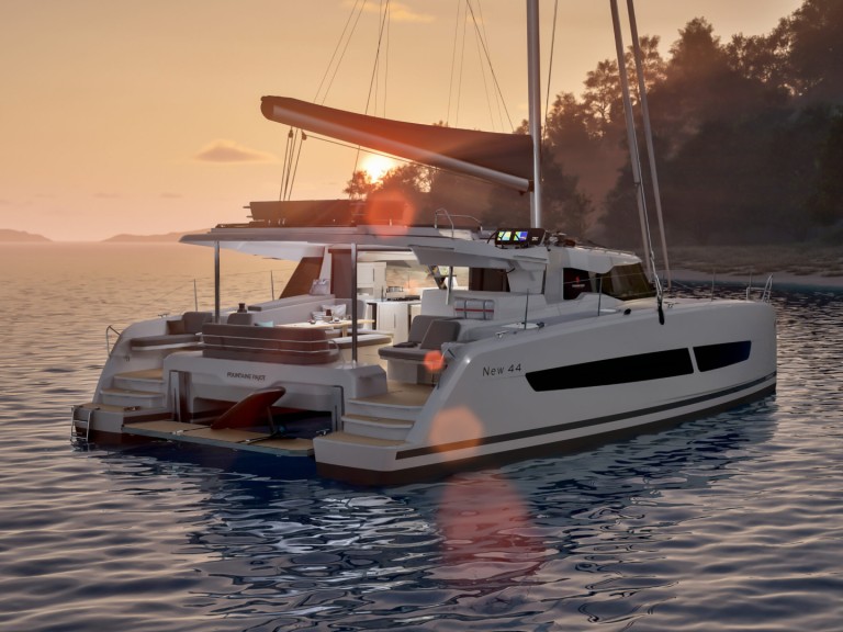 Bareboat Rental Catamaran Fountaine Pajot with a boat licence