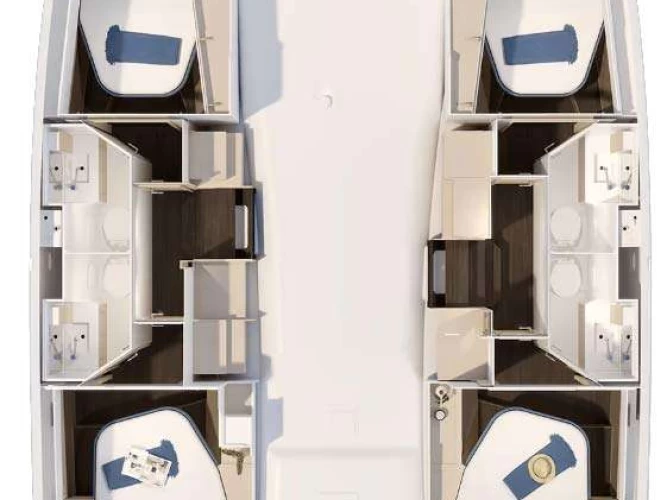 Catamaran rental in Pointe-à-Pitre - Fountaine Pajot FP 41