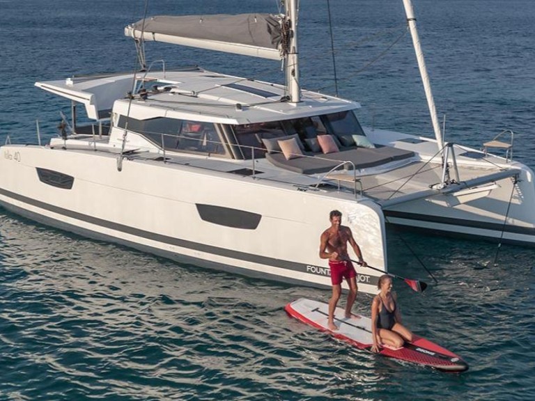 Fountaine Pajot Isla 40 charter bareboat or captained in  Le Marin