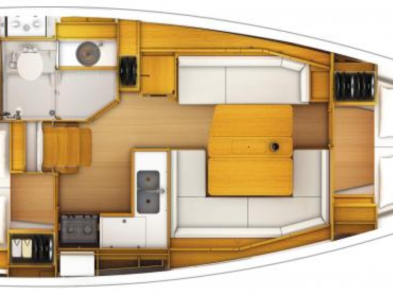 Yacht charter Hyères cheap Sun Odyssey 389