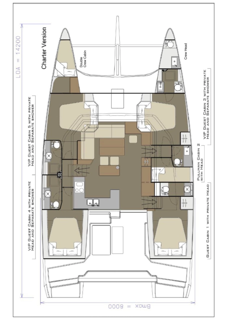 Bareboat Rental Catamaran Dufour with a boat licence