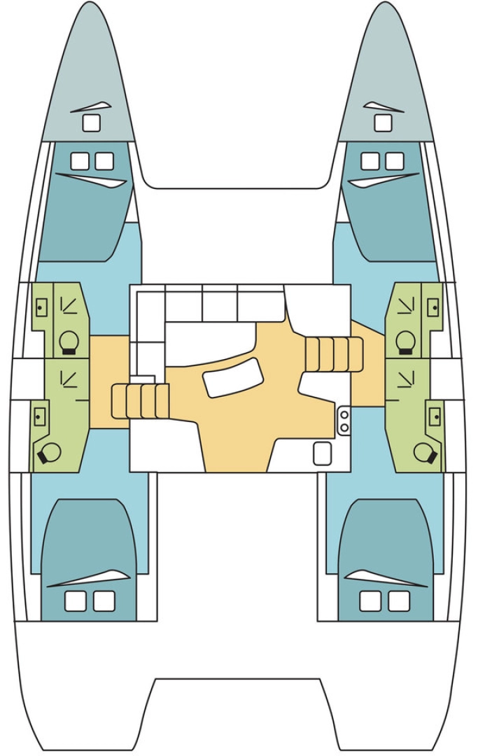 Bareboat Rental Catamaran Lagoon with a boat licence