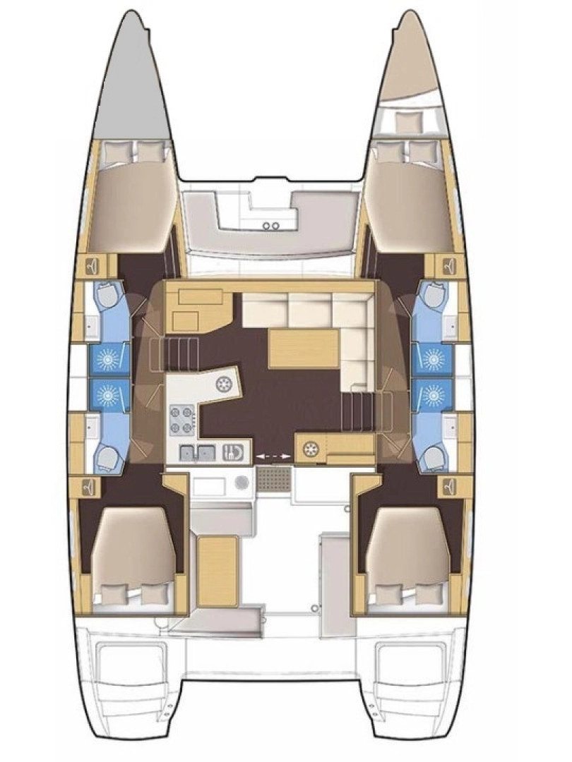Catamaran rental with or without captain Lagoon Punat