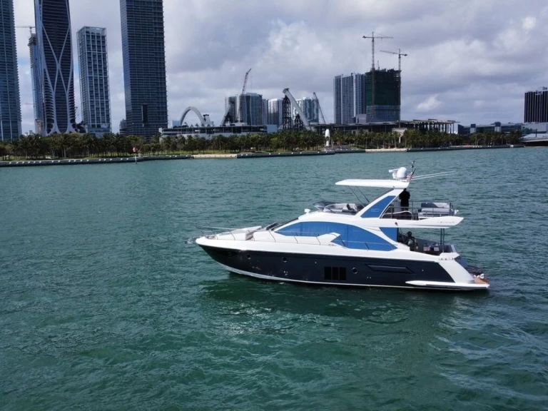 Azimut Azimut 55 charter bareboat or captained in  Miami Beach