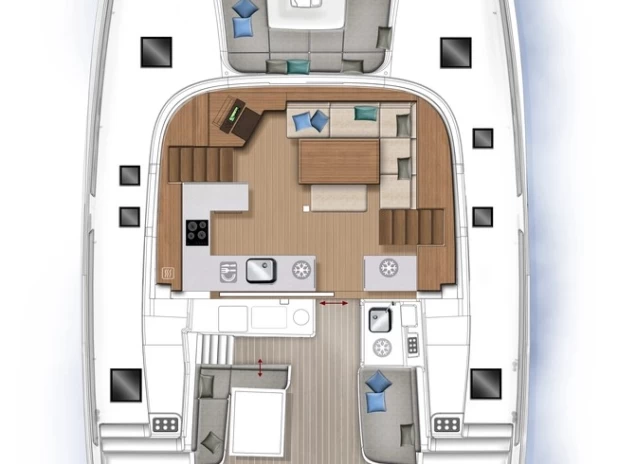 Bareboat Rental Catamaran Lagoon with a boat licence