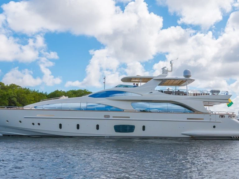 Azimut 105' Azimut charter bareboat or captained in  Miami Beach