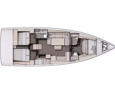 Bareboat Rental Sailboat Dufour with a boat licence