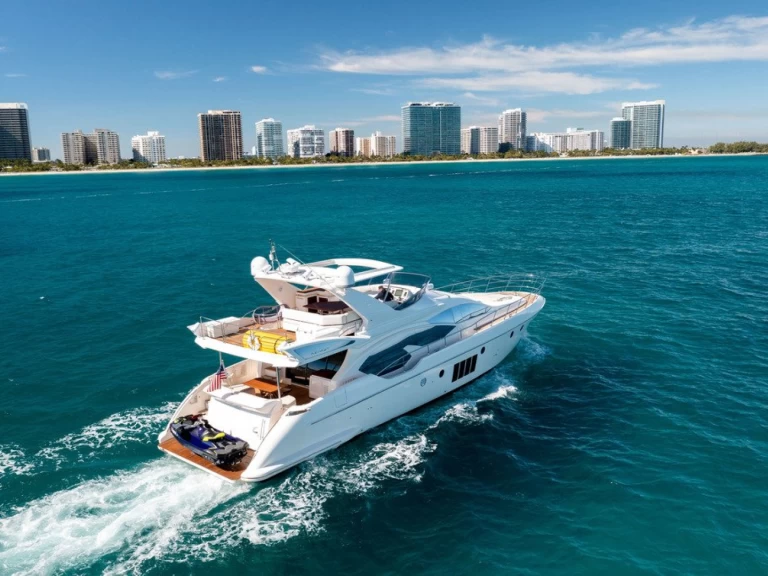 Luxury Yacht rental with or without captain Azimut Miami Beach