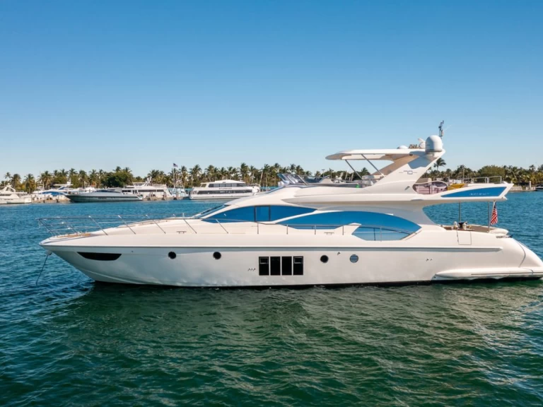Azimut Azimut 70 charter bareboat or captained in  Miami Beach