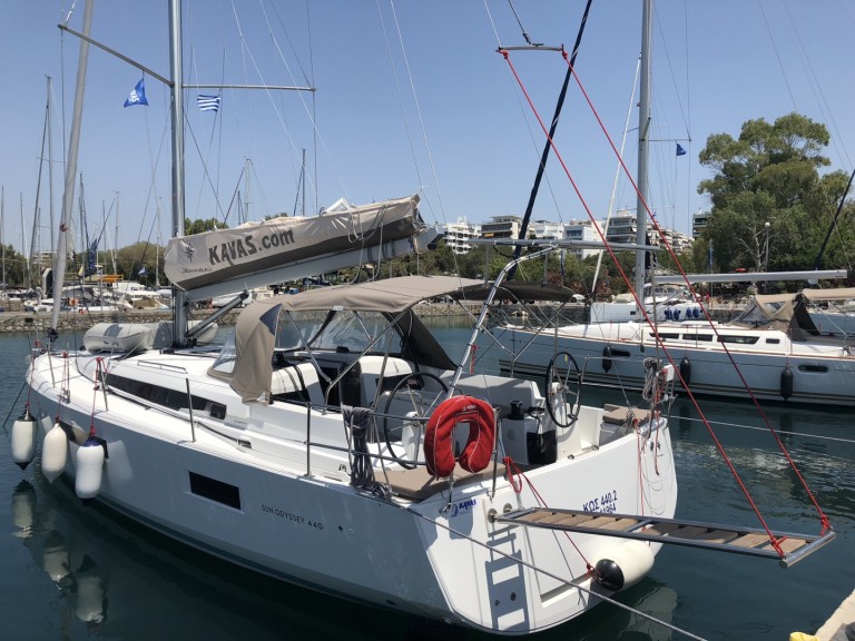 Jeanneau Sun Odyssey 440 charter bareboat or captained in  Alimos