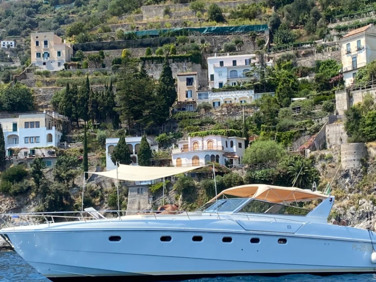 Bareboat Rental Motorboat Ferretti with a boat licence