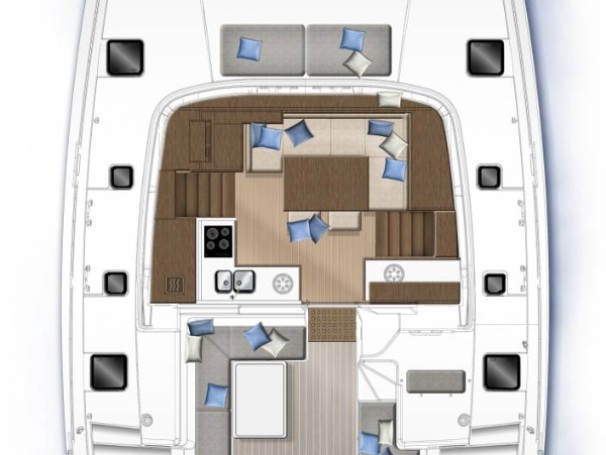 Yacht charter Bas du Fort cheap Lagoon 40