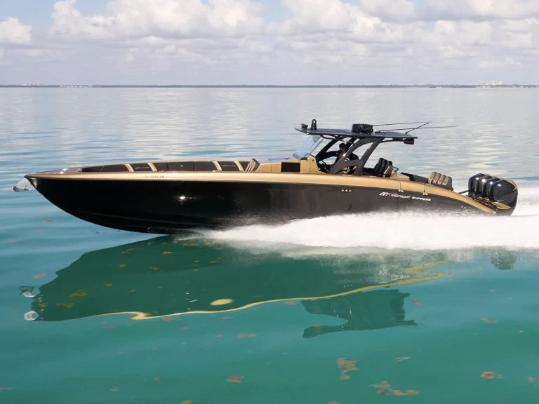 Bareboat Rental Luxury Yacht Midnight Express with a boat licence