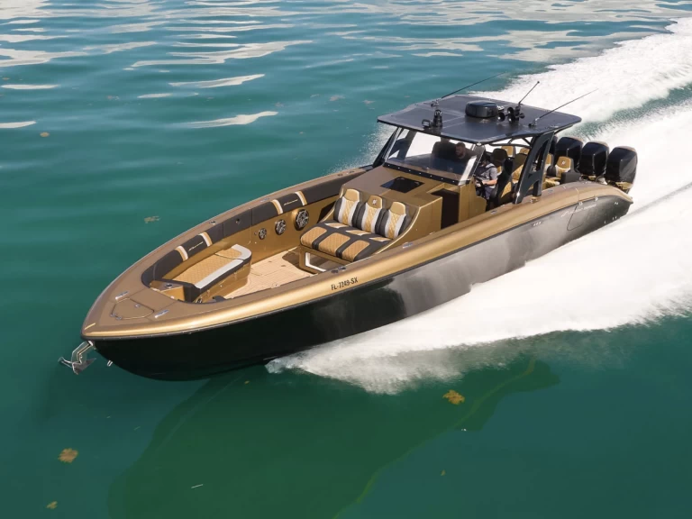 Midnight Express 43 charter bareboat or captained in  Charlotte Amalie