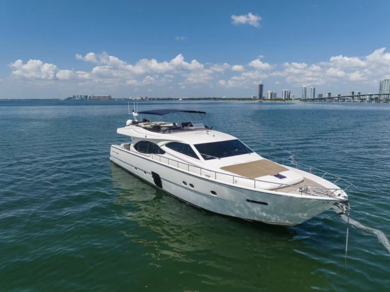 Bareboat Rental Luxury Yacht Ferretti with a boat licence