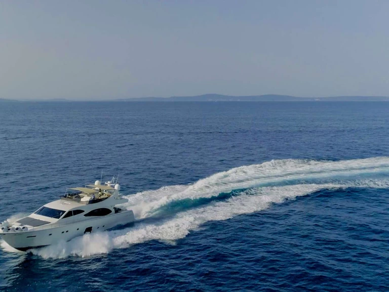 Bareboat Rental Luxury Yacht Ferretti with a boat licence