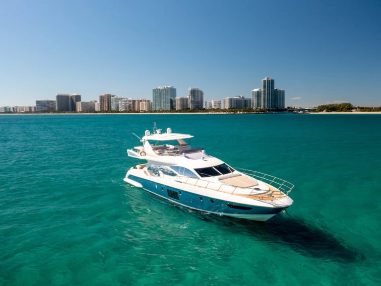 Azimut Azimut 70 charter bareboat or captained in  Miami Beach