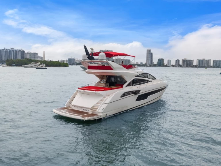 Sunseeker 70  charter bareboat or captained in  Miami Beach
