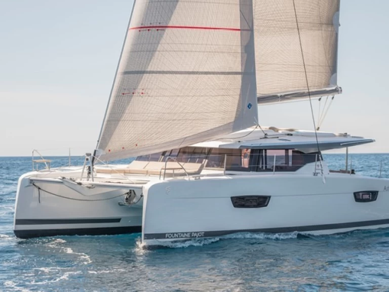 Bareboat Rental Catamaran Fountaine Pajot with a boat licence