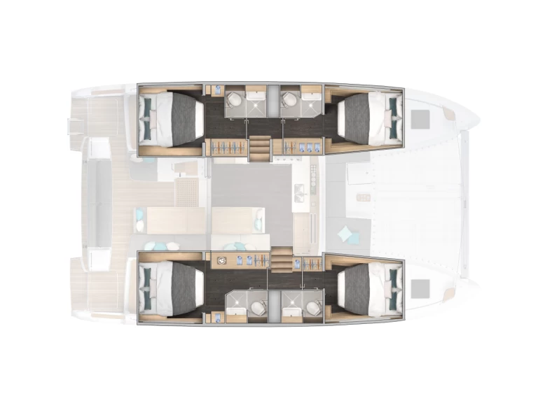 Catamaran rental with or without captain Lagoon Capo d'Orlando