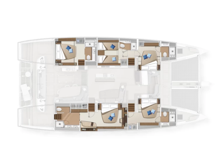 Bareboat Rental Catamaran Lagoon with a boat licence