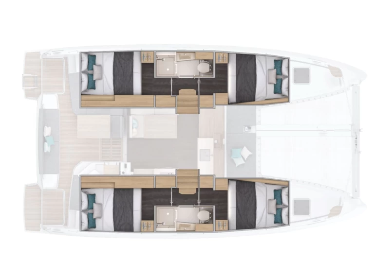 Catamaran rental with or without captain Lagoon Furnari