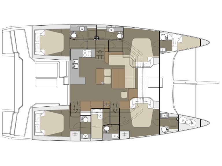 Catamaran rental in Piraeus - Dufour Dufour Catamarans 48 Sail