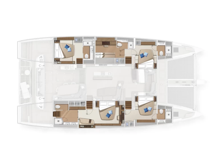 Rent a Lagoon Lagoon Sixty 5 Owner's Version Olbia