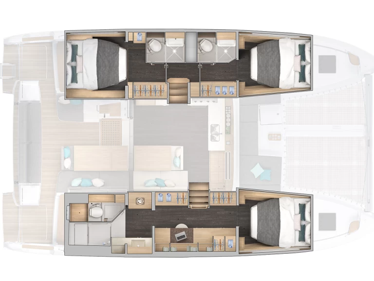 Yacht charter Kaštela cheap Lagoon 43