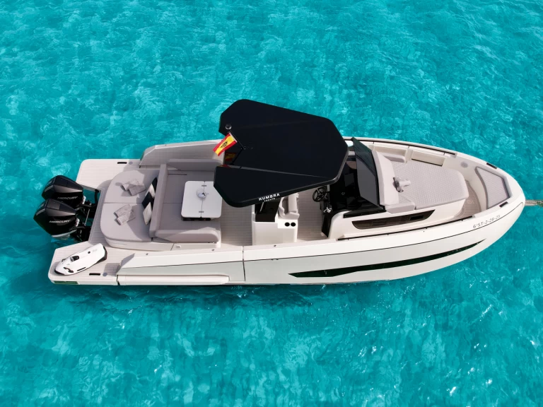 Motorboat rental with or without captain Kumbra Yachts Marina Ibiza