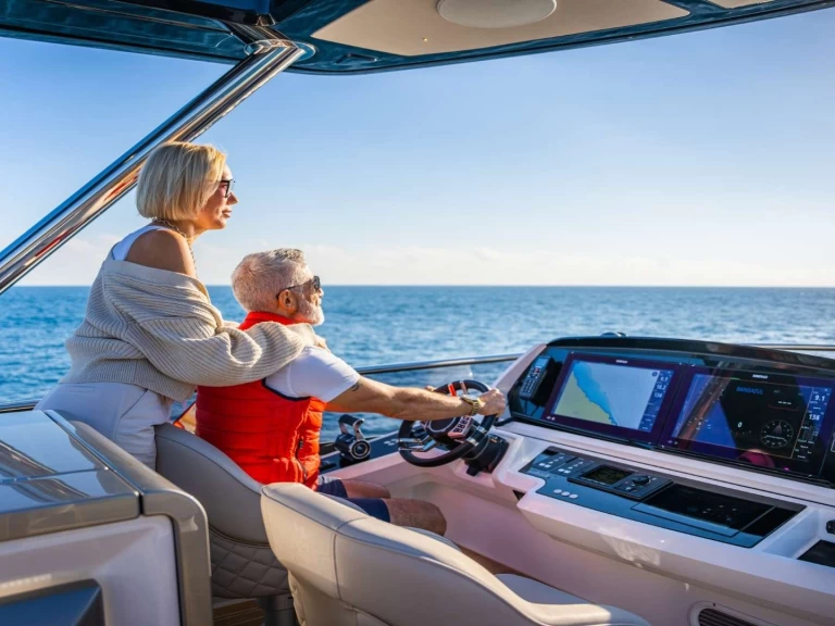 Bareboat Rental Luxury Yacht Sunseeker with a boat licence