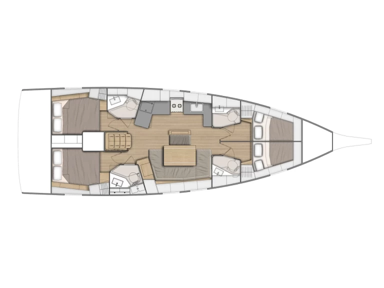 Yacht charter Perigiali cheap Oceanis 46.1