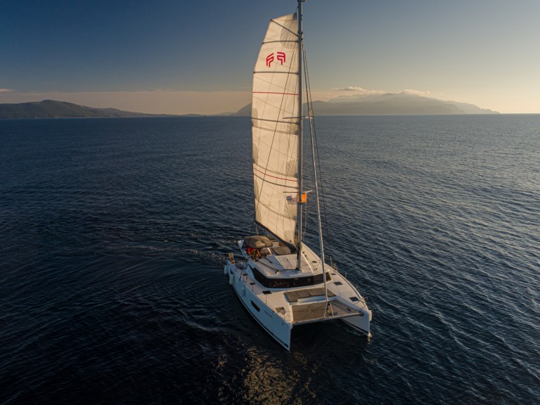 Bareboat Rental Catamaran Fountaine Pajot with a boat licence