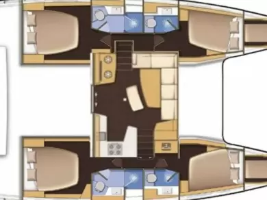 Bareboat Rental Catamaran Lagoon with a boat licence